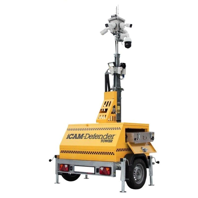 DefenderTower – Leichter mobiler Überwachungsturm DefenderTower – Leichter mobiler Überwachungsturm